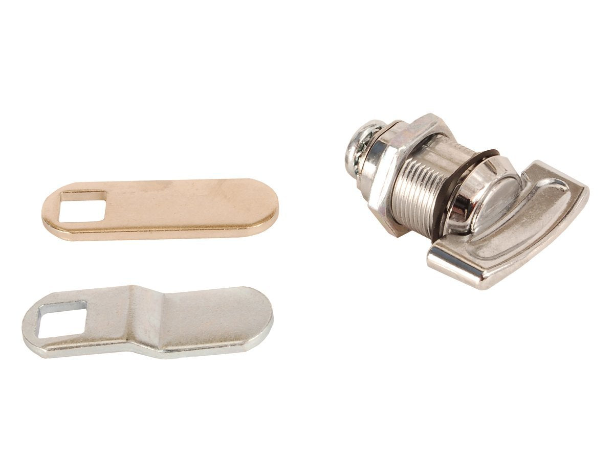 Rv Designer L528, Non-Locking Compartment Lock, Thumb Turn, Weather Resistant, 1-1/8 Inch, Outdoor Hardware, Beige
