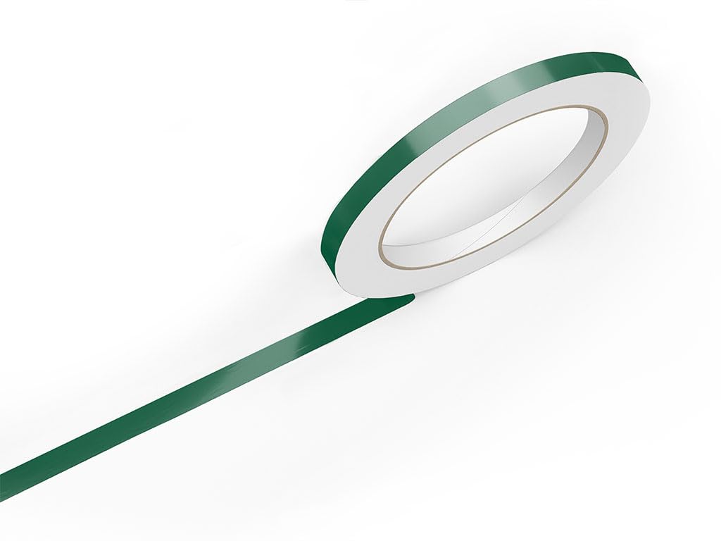 3M 50 Dark Green Gloss Vinyl Pinstriping Tape - Vinyl Striping Lines Stickers, Striping (1/4In X 150Ft Roll)