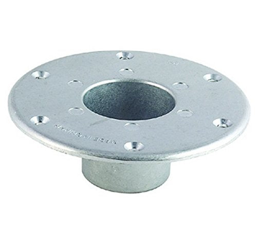 Rv Trailer Ap Products Pedestal Base Round Flush Mount Table Leg Base, Aluminum (1) -Like New
