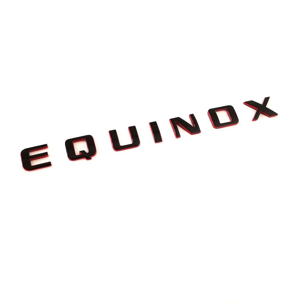 Yoaoo 2X Oem Chrome Equinox Nameplate Letter Emblems Badges Glossy For Equinox 23299758