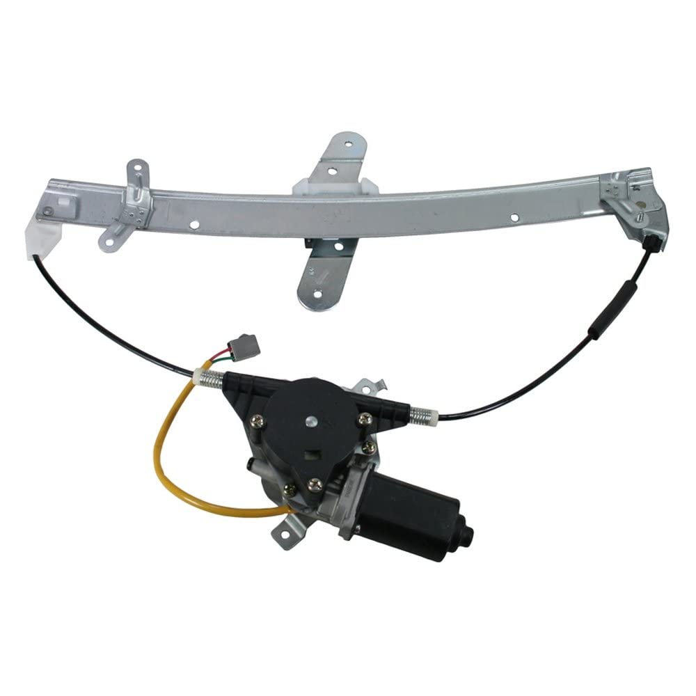 TRQ Front Left Power Window Regulator & Motor Assembly for 1998-2011 Lincoln Town Car, Nylon, Model WRA51424