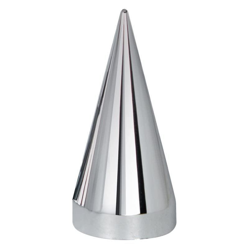 United Pacific 10780Cb - Wheel Lug Nut Cover Set - 33Mm X 4.25'' Chrome Plastic X Spike Nut Cover - Thread-On (60 Pack)