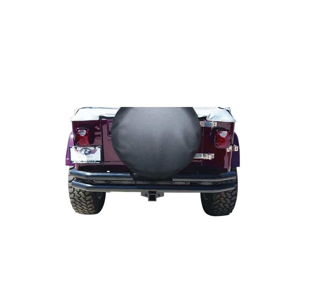 Rampage Products Tire Cover W/ Camera Slot For 30-32 Tire | Black | 773555 | Fits 2018-2025 Wrangler Jl/Jlu Sport/Sport S/Rubicon/Sahara