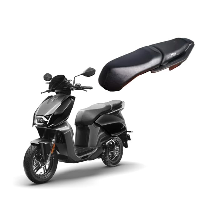 Ksheeri Vida V2 Plus Scooty Seat Cover Protect From Rust And Dust, Pu Leather Waterproof Durable 2 Seat Cover (Frount Seat Cover