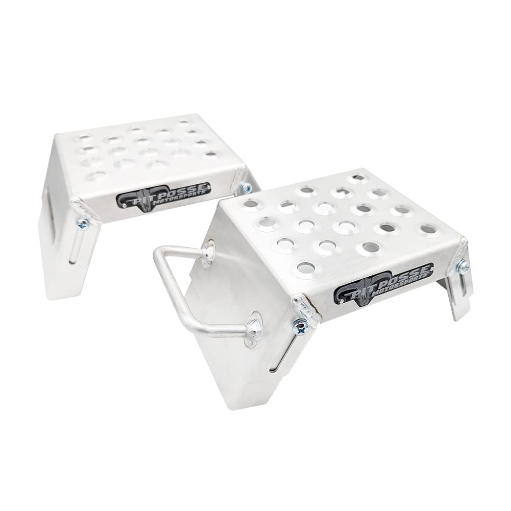 Pit Posse PP2739 Mini Moto Starting Block Aid Pair for Youth Riders - Made in USA - MX Offroad Motorcycle Step Block Risers - Ad