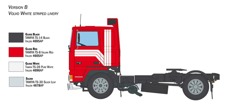 Itareli It3957 Volvo F-12 Intercooler, Roll Roof With Accessories, Plastic Model, Molded Color
