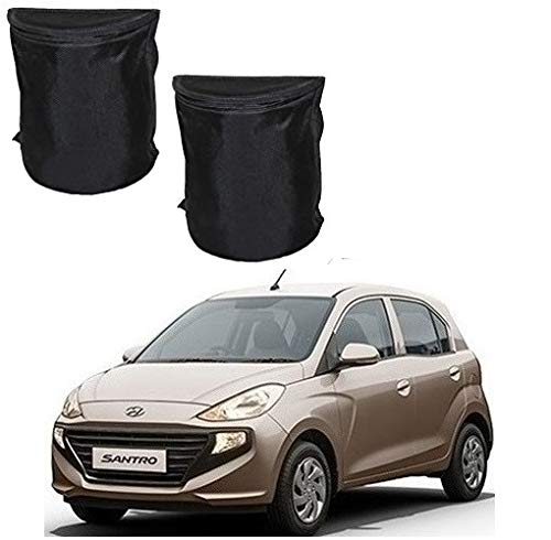 KOZDIKO Semi Cylindrical Car Dustbin Set of 2 Pcs for Hyundai Santro 2018