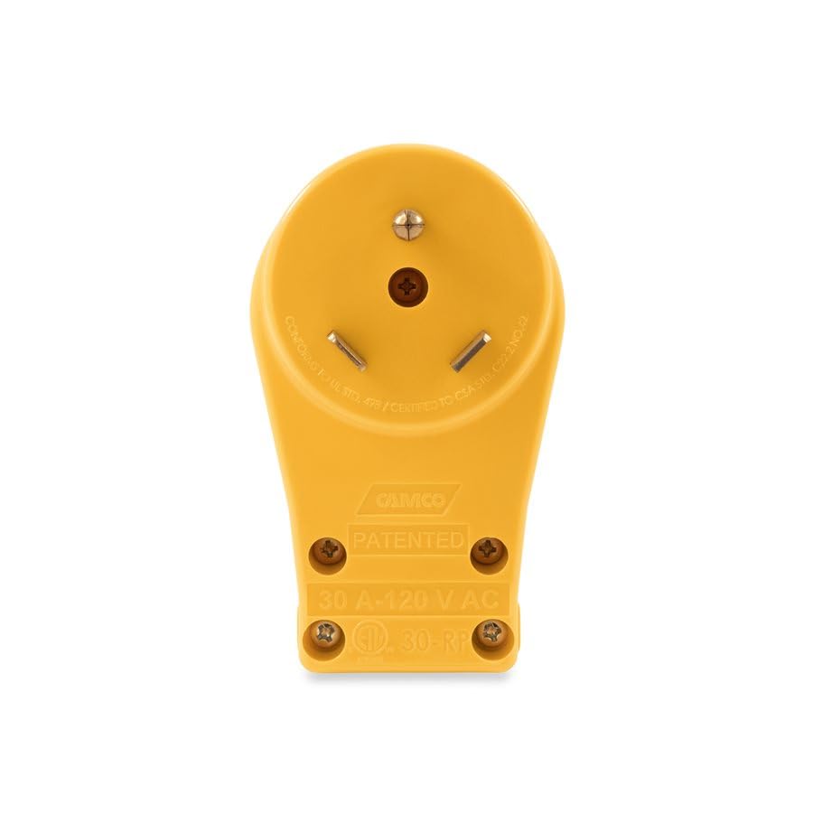 Camco 55242 30A Plug With Powergrip - Bulk
