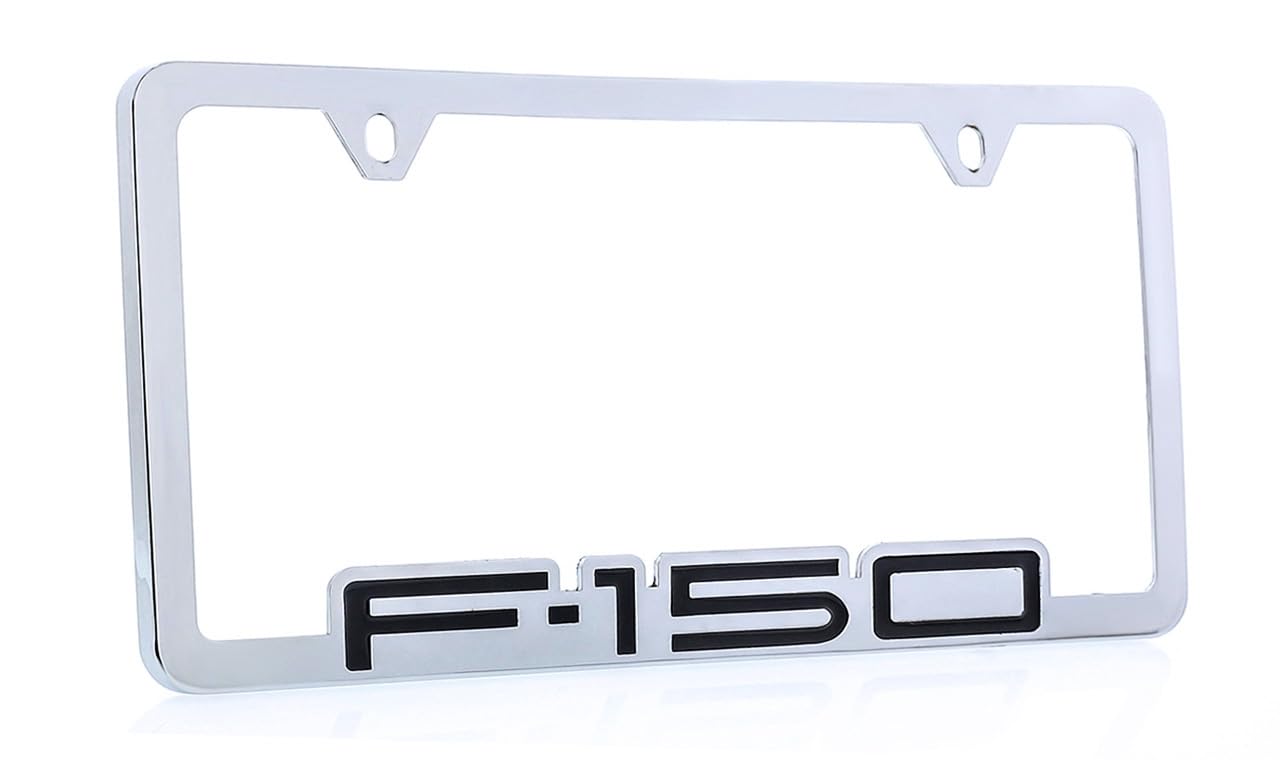 Ford F150 Metal License Plate Frame - Contoured Edge