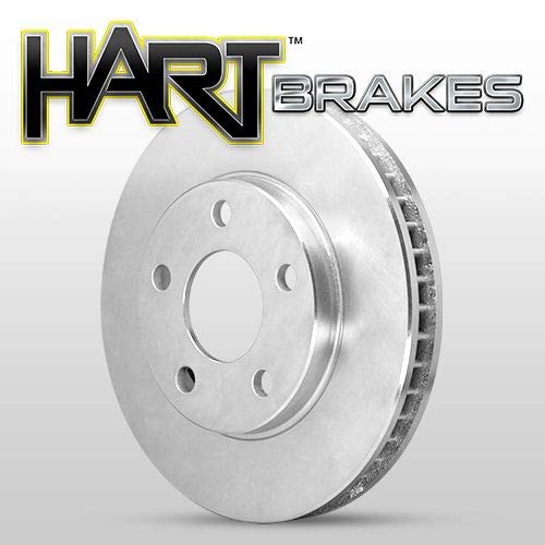 Hart Brakes Front Brakes And Rotors Kit |Front Brake Pads| Brake Rotors And Pads| Ceramic Brake Pads And Rotors |Fits 2003-2011