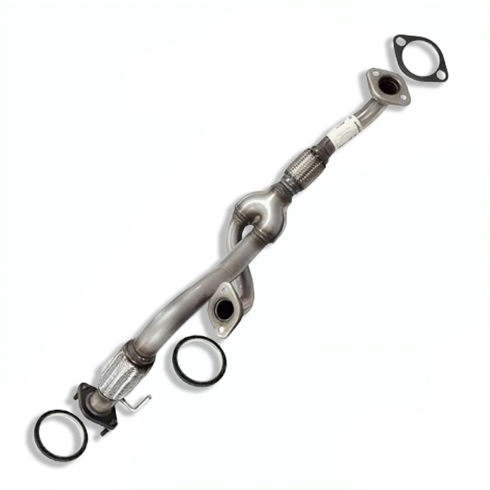 Northeastern Exhaust | Stainless Steel Front Flex Exhaust Pipe Compatible For Hyundai Santa Fe 2007-2009 2.7L | Free Gaskets Included | Automotive Replacement Part