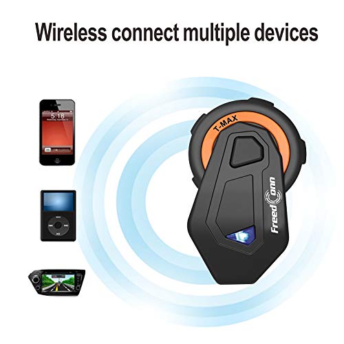 1Storm Adult Motocross Helmet Bmx Mx Atv Dirt Bike Helmet Racing Style Hf801 + Motorcycle Bluetooth Headset: Sonic Blue