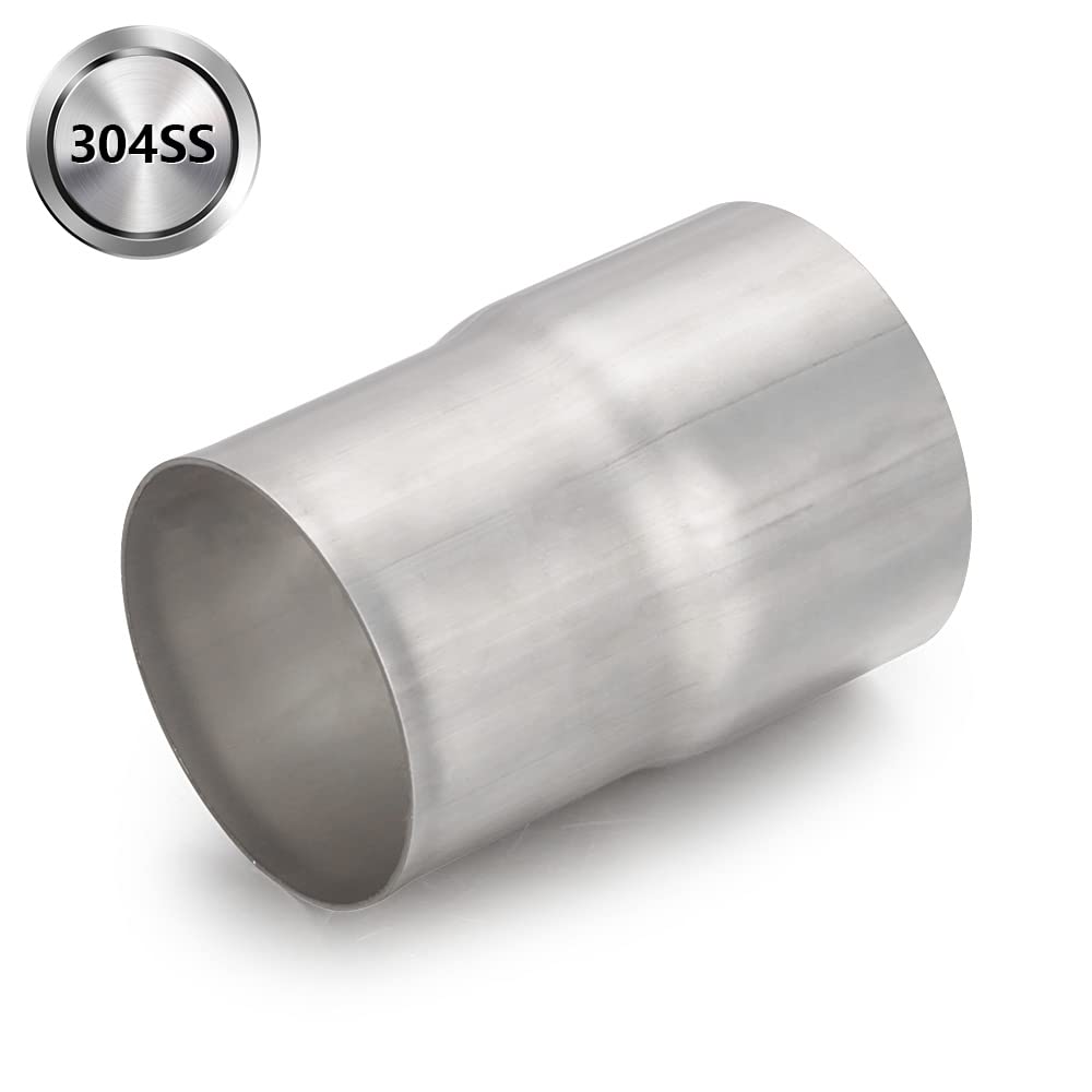 A-KARCK Exhaust Adapter Connector, 2.75" ID to 3" OD, 304 Stainless Steel, Silver, 4" Length