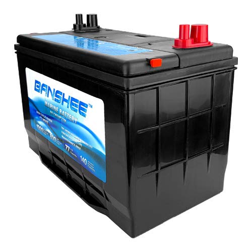 Banshee Marine Battery D27M 8027-127 Group 27 - Large, Reliable Power for Marine Use