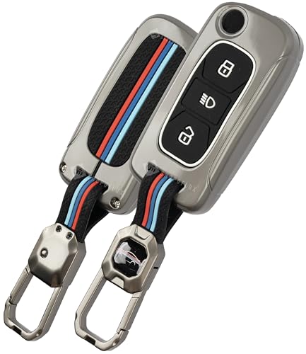 Shopoflux Metal Key Cover Compatible With Tata Tiago | Nexon | Altroz | Curvv | Safari | Storme | Zest | Bolt | Tigor | Punch |