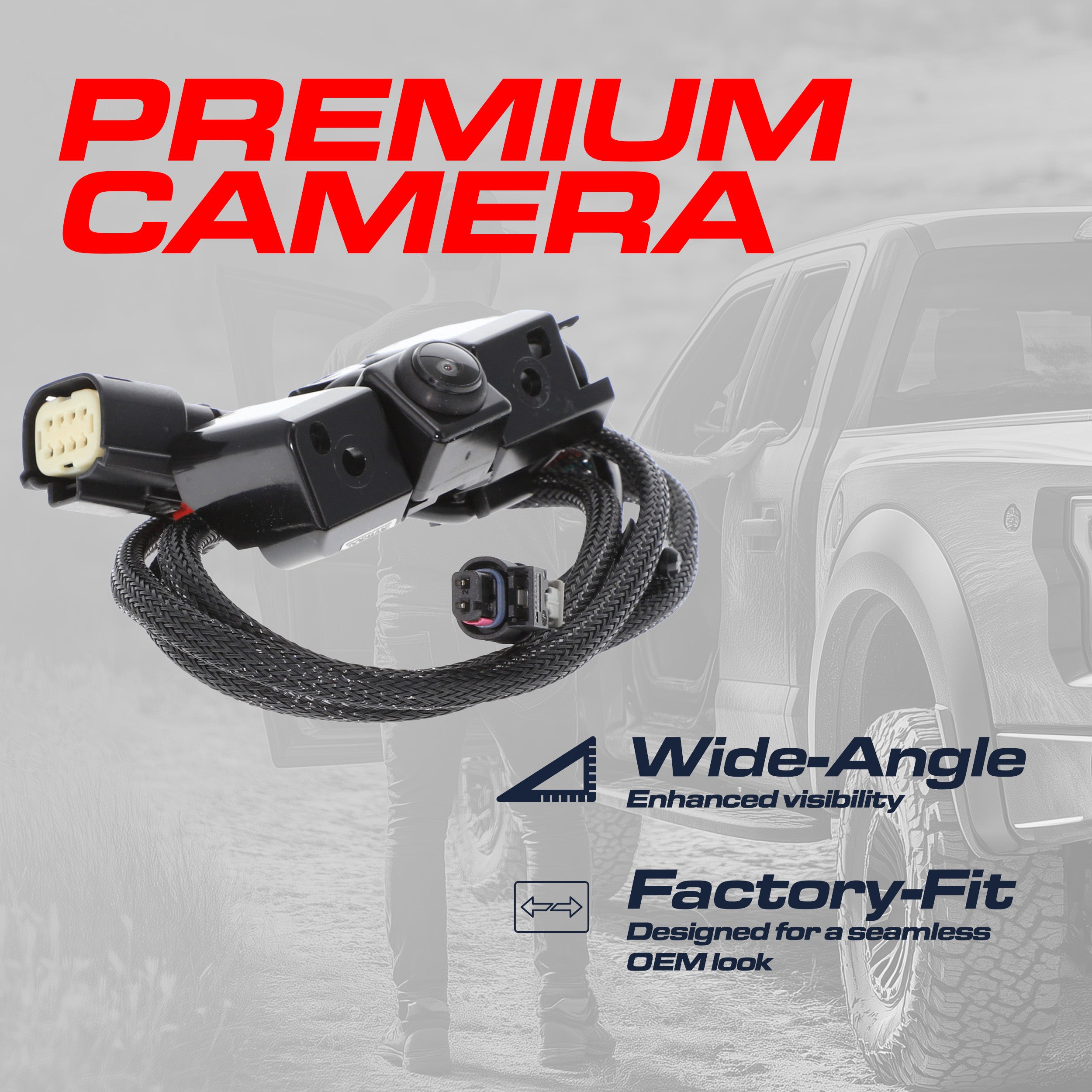 Chevrolet Silverado / GMC Sierra 1500, 2500, 3500 w/ Remote Tailgate (2016-2019) OEM Replacement Backup Camera OE Part # 84062896, 23363727