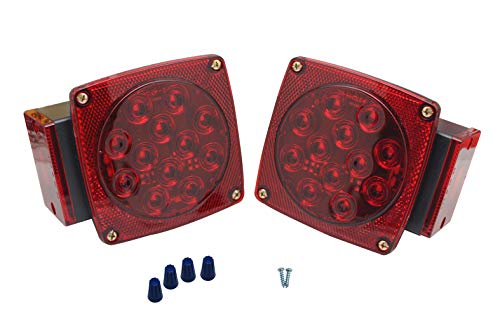 Maxxhaul 70460 12V Led Trailer Tail Lights (Turn/Stop/Signal-Left/Right-Dot Compliant)