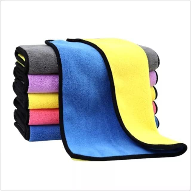 Florisca Multipurpose Microfiber Cleaning Towel Cloth 400 GSM Highly Absorbent Dust Lint Free MultiColour Towels for All Vehicl