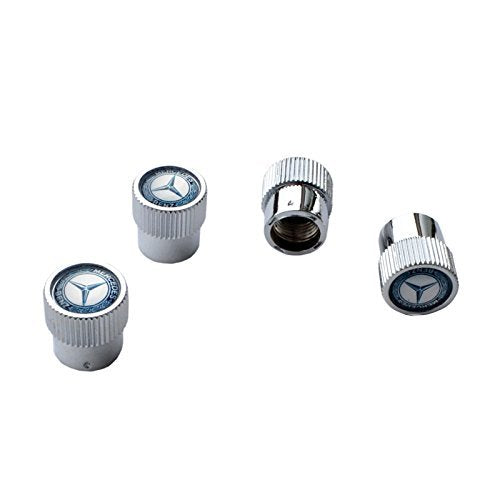 Mercedes Benz Genuine Q-6-40-8131 - Valve Stem Caps, Blue Laurel Wreath