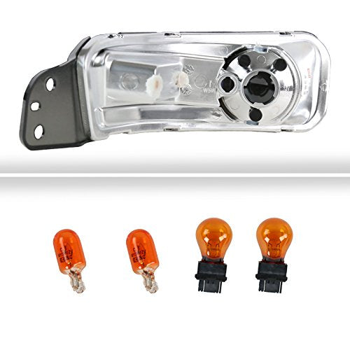 SPEC-D TUNING Smoke Lens Bumper Lights for 2005-2009 Ford Mustang, Model 2LB-MST05G-TM, L+R Pair Assembly