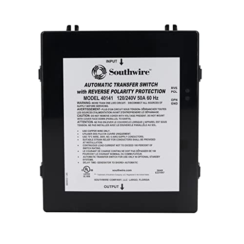 Southwire 50A Reverse Polarity Transfer Switch Model 40141-001