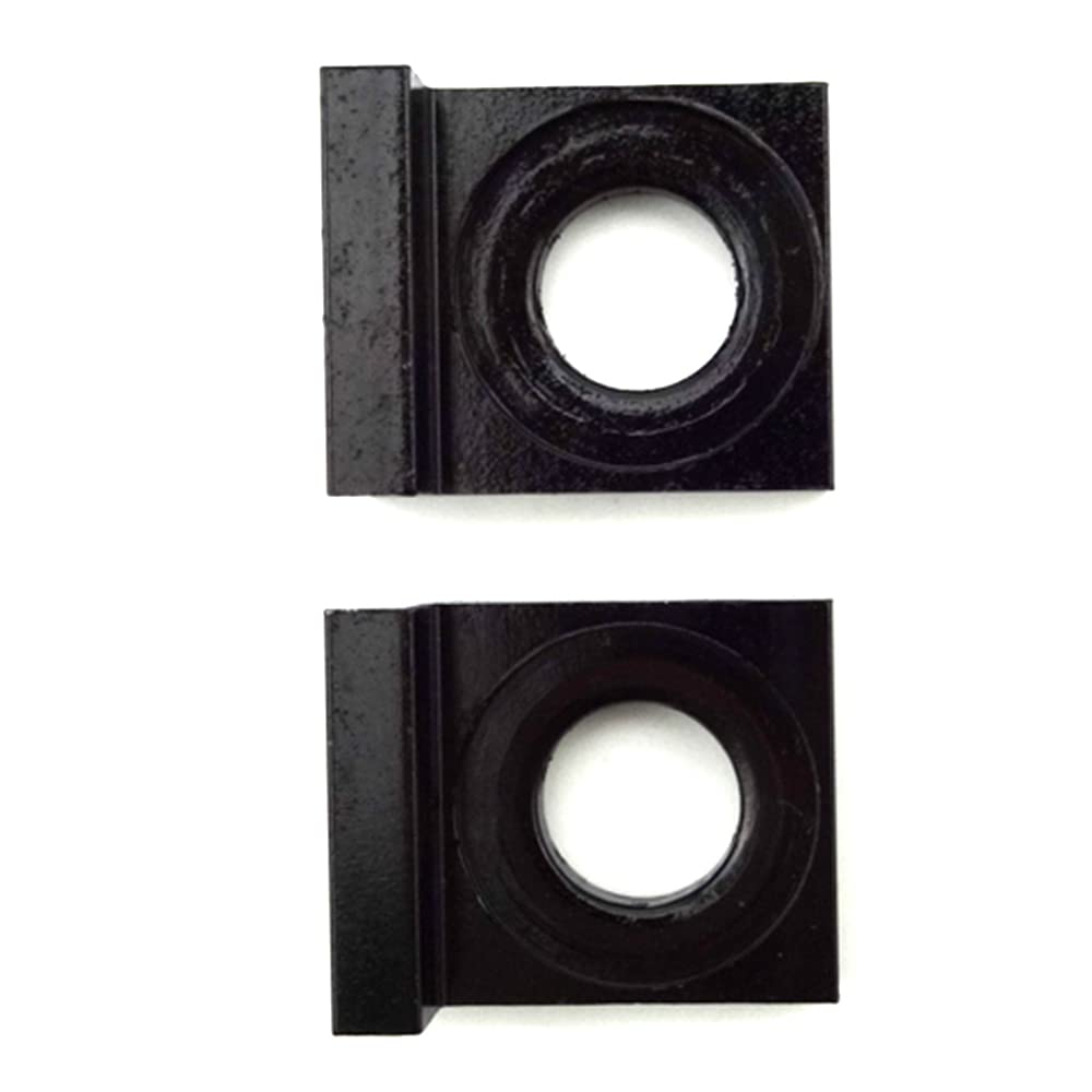DJ-Motor 15mm Rear Wheel Chain Axle Tensioner Adjuster Blocks for 50cc-160cc Pit Dirt Bikes - Aluminum, Square, Black