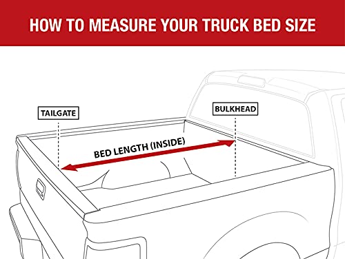 Maxmate Soft Roll-Up Truck Bed Tonneau Cover Compatible With 2005-2015 Toyota Tacoma | 6' (74'') Bed | Tct169037