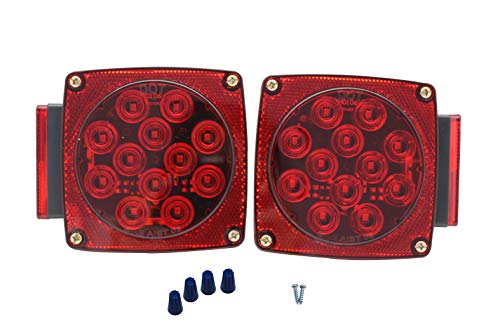Maxxhaul 70460 12V Led Trailer Tail Lights (Turn/Stop/Signal-Left/Right-Dot Compliant)