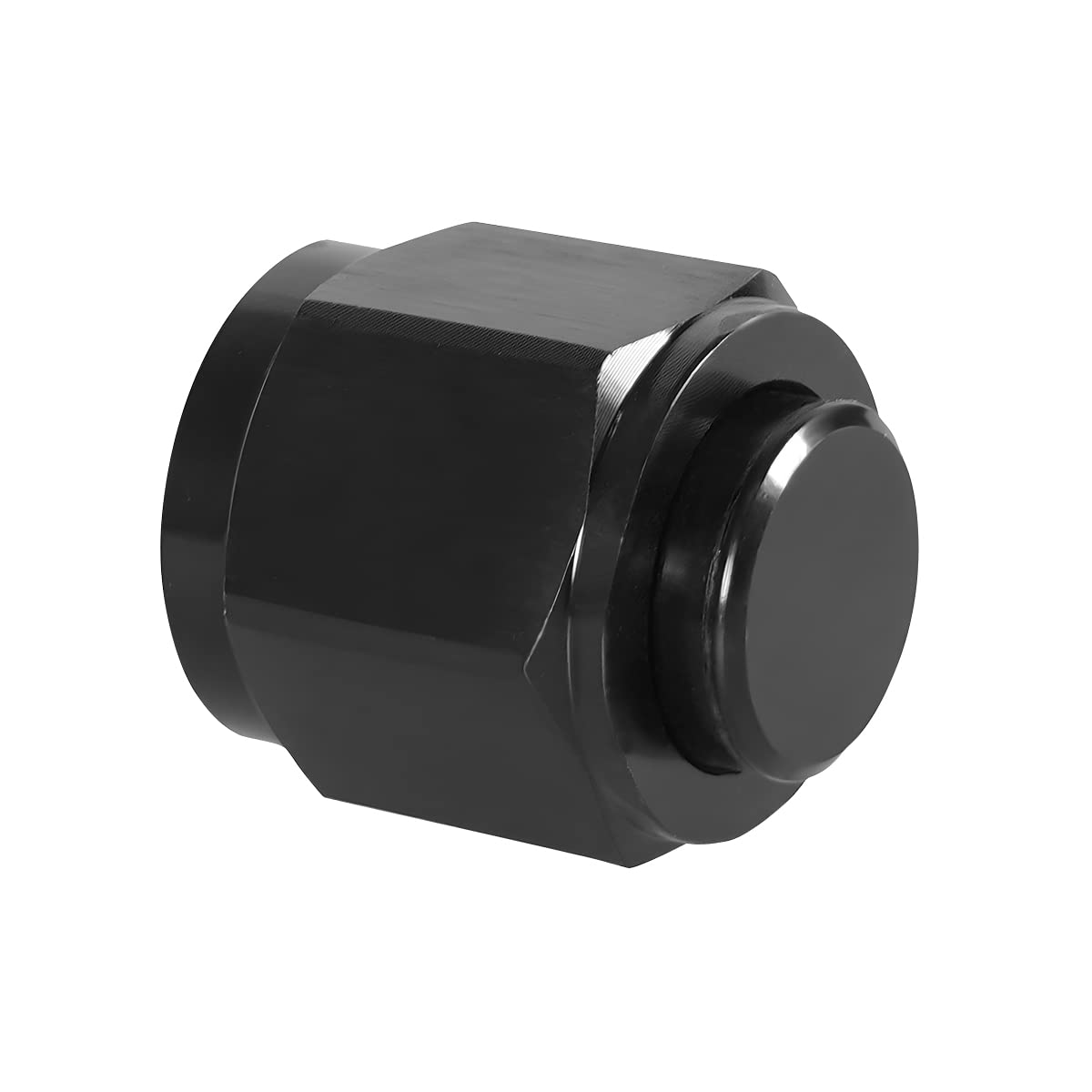 12AN Female Flare Cap Block Off Fitting Plug, 2PCS Aluminum Swivel Hex Head Nut Port Adapter, Automotive Modification Accessorie