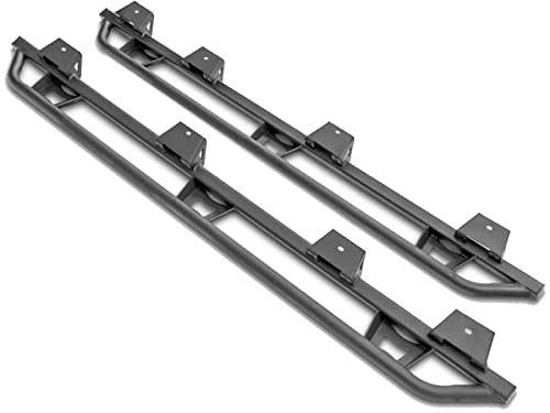 N-Fab Trail Sliders For Ford Ranger | Cab Length, Heavy Duty 2' Tubing, Textured Black | Tsf19Cc-Tx | Fits 2019-2020 Ford Ranger Crew Cab All Beds, Srw Gas