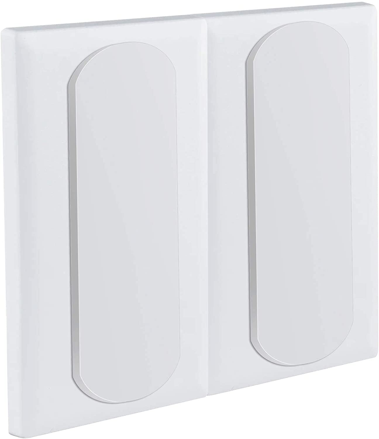 YeeBeny Magnetic Light Switch Guards for Flat Toggle Switches, 8 Pack, White, Model 210616-08, Ideal for Sabbath, Home & Office