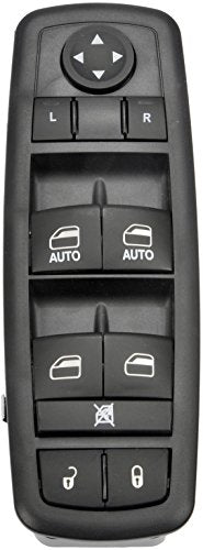 Dorman 901-473 Power Window Switch - Master Switch for Select Models, Black Plastic