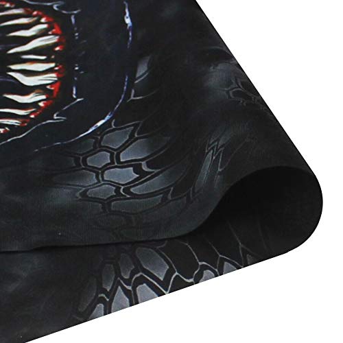 Obacle Face Mask Bandana - Durable Polyester Neck Gaiter, One Size, Teeth Open Mouth White Eyes for Dust, Wind & Sun Protection