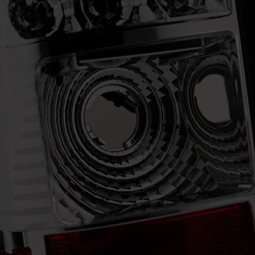 Akkon - For 03-06 Chevy Silverado 04-06 Gmc Sierra Pickup Truck Smoke Led Tail Lights Brake Lamps Replacement