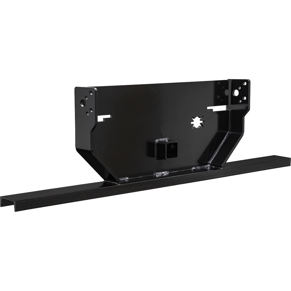 Buyers Products 1809061A Hitch Plate With 2-1/2 Inch Receiver Tube For Ford F-350 - F-550 Cab & Chassis (1999+), Bottom Channel Position, 20,000 Mgtw, Pintle Hook Hitch Plate