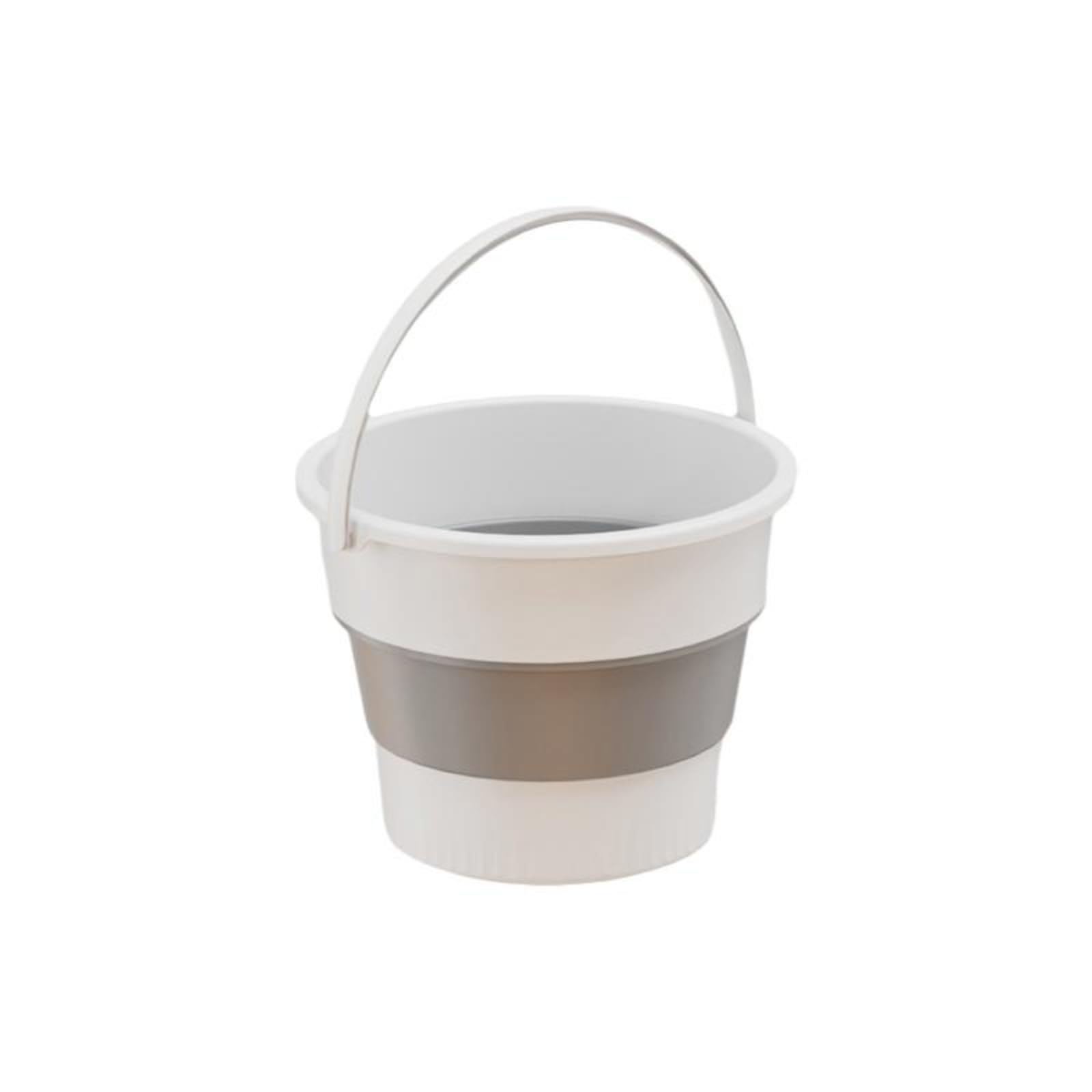 Club BollywoodCar Trash Can, Foldable Organizer, Waterproof Storage Bin for Cars, s, Pickups White Gray 5L