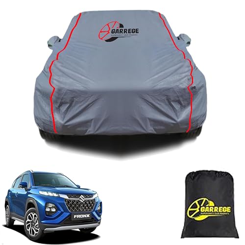 Garrege Maruti Fronx Car Cover Waterproof All Weather, Outdoor Full Cover Rain Sun Uv Protection With Inner Side Ultra Soft Cott