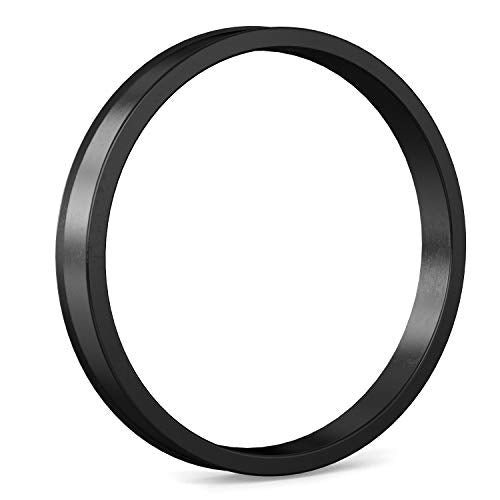Stancemagic Hubcentric Rings (Pk Of 4)-57.1Mm Id To 72.6Mm Od-Black Poly Carbon Plastic Hubrings-Compatible With Audi Volkswagen