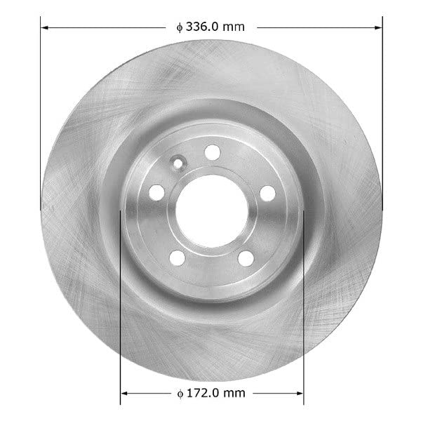 Bendix Premium Prt6035 Front Brake Rotor For Ford Mustang 2014-2011