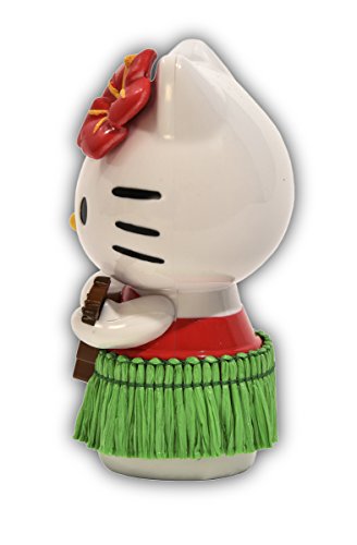 CHROMA Hello Kitty Hula Dancer Dashboard Auto Ornament - White/Black/Green, Model 048004