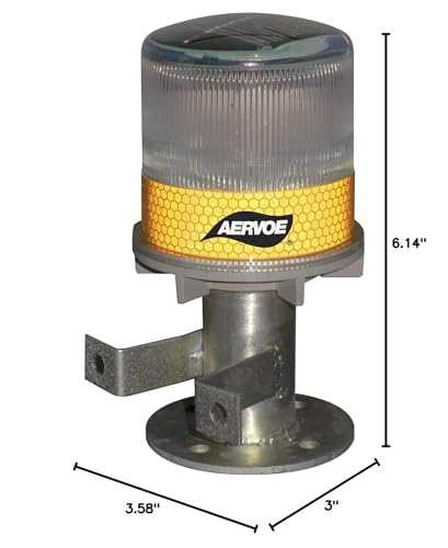 Aervoe Solar Strobe/Signal Light - Yellow