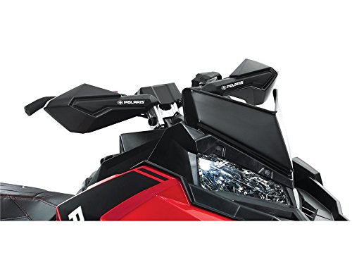 Polaris Snowmobile Hand Guards - Black Durable Protection for Enhanced Control