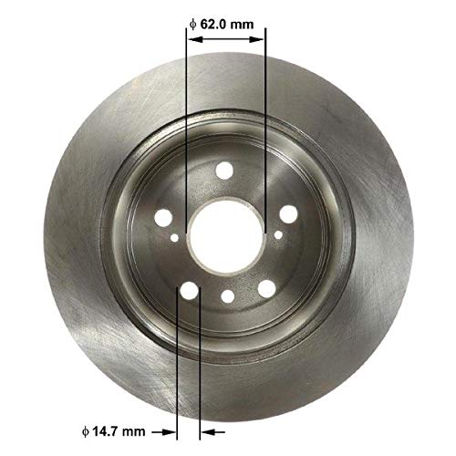 Bendix Premium Prt6156 Rear Brake Rotor For Lexus Es300H 2018-2013, Es350 2018-2013, Toyota Avalon 2018-2013, Camry 2017-2012