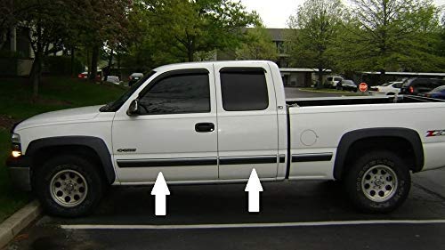 Automotive Authority Black Chrome Side Body Trim Molding - 10 ft Half Roll, Model 9906CBxx for 1999-2006 Chevy Silverado