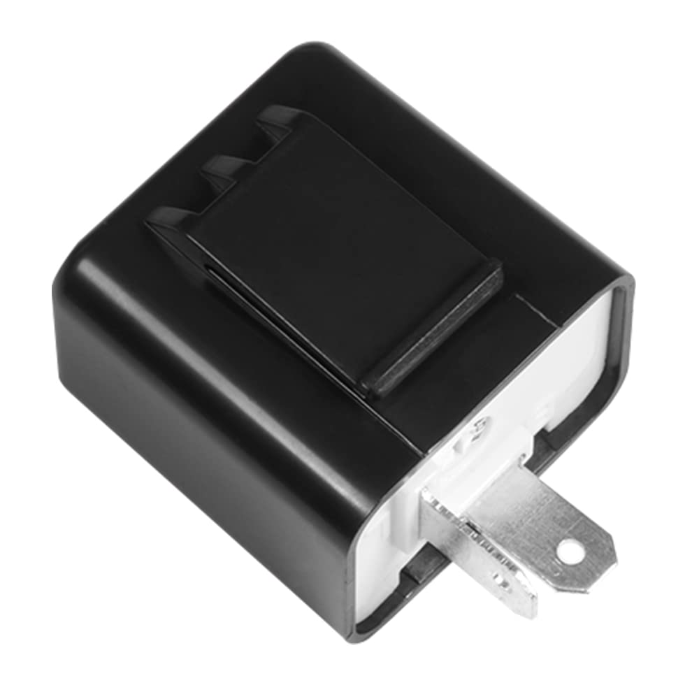 Adjustable 2 PIN 12V Motorcycle Indicator Turn Signal Flasher Relay Perfect Fit for Honda Grom Yamaha Harley etc. Motorcycle LED