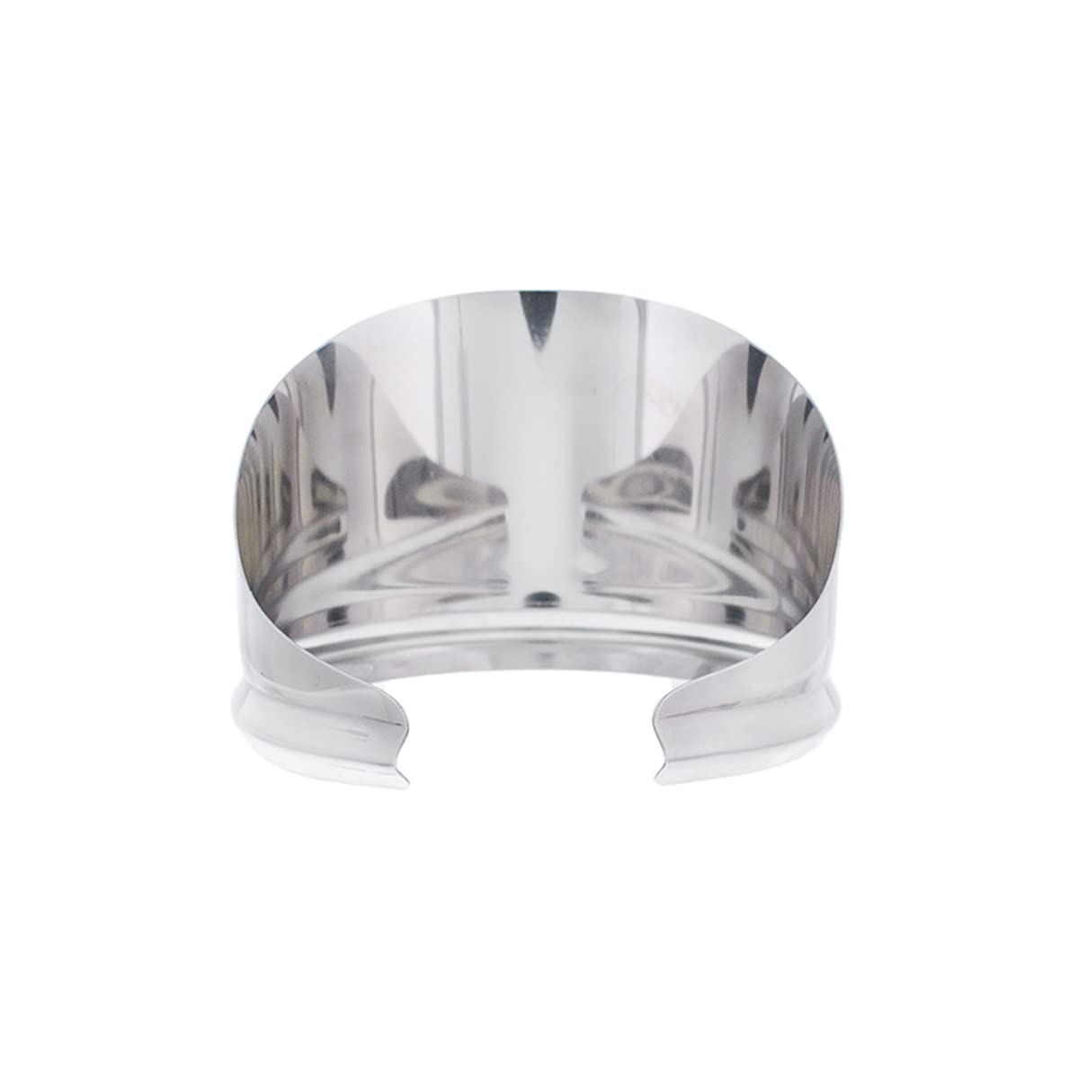 United Pacific C5002 4-inch Round Stainless Steel Peep Mirror Visor - Polished, Easy Installation, 1 Visor Only