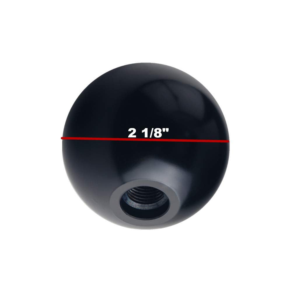 DEWHEL Aluminum 200 Grams Weighted Round Black/White Inlay Jail Prison 5 Speed Shift Knob Manual Car M10x1.5 M10x1.25 M8x1.25 M1