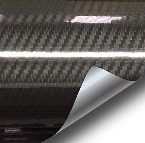 Vvvivid Epoxy High Gloss Black Carbon Fiber Vinyl Automotive Car Wrap Film Diy Interior (2.75Ft X 5Ft)