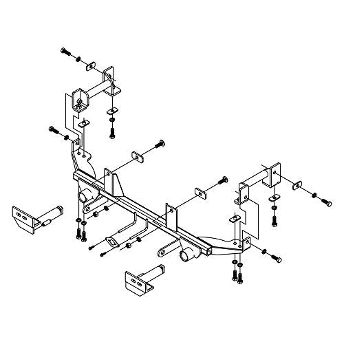 Roadmaster 524438-4 Towbar Bracket Kit (2014 Ford Fiesta)