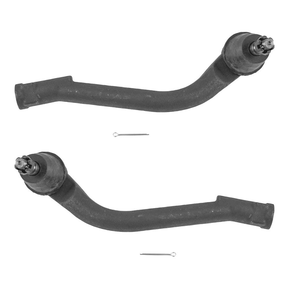 TRQ Front Outer Tie Rod Set Compatible with 2012-2017 Hyundai Azera 2011-2015 Sonata 2010-2017 Tucson 2014-2016 Kia Cadenza Opti